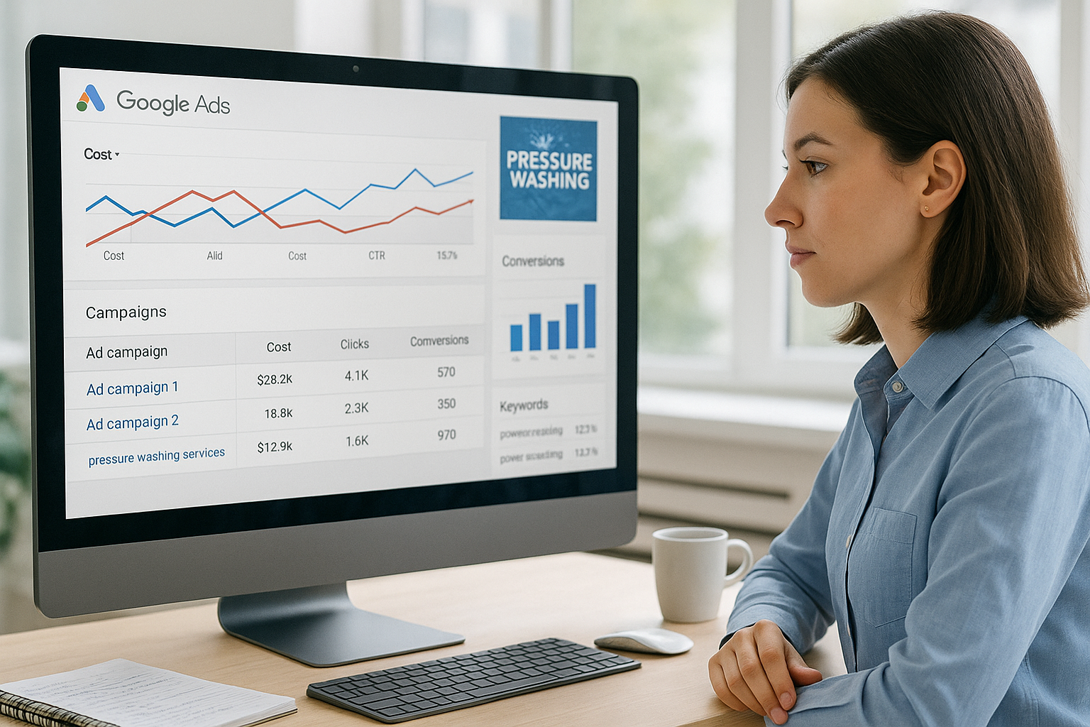 Analytics dashboard for SEO performance